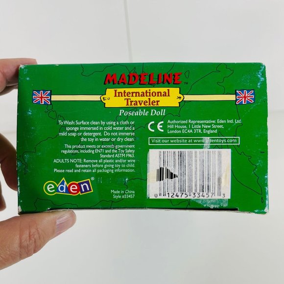 Eden 2000 Madeline Doll ENGLAND International Traveler Special Edition doll NEW - Picture 3 of 10